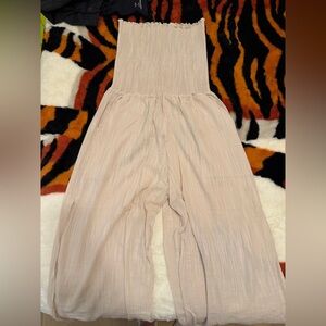 Women's Cream Jumpsuit